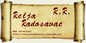 Relja Radosavac vizit kartica